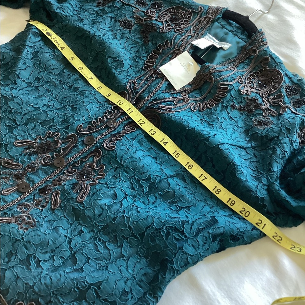 Vintage Coldwater Creek jacket NWOT Lace ,‎ embroidered - Picture 9 of 12